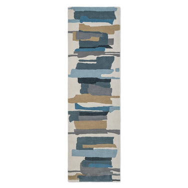 Harlequin løper, Zeal Indigo 043008 – hele teppet