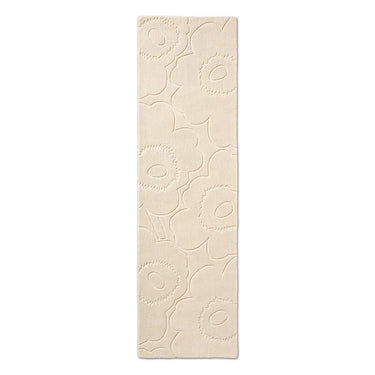 Marimekko løper, Piirto Unikko Natural White 133701 – hele teppet