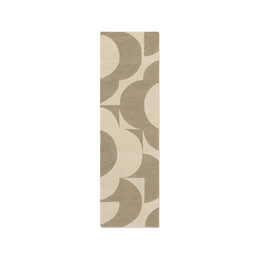 Orla Kiely løper, Prism Flower Mushroom/Ecru 158009 – hele teppet