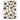 Marimekko utendørsteppe, Unikko Charcoal/White 434305 – hele teppet