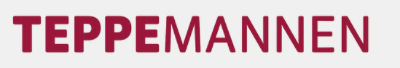 Teppemannen logo liggende i Header