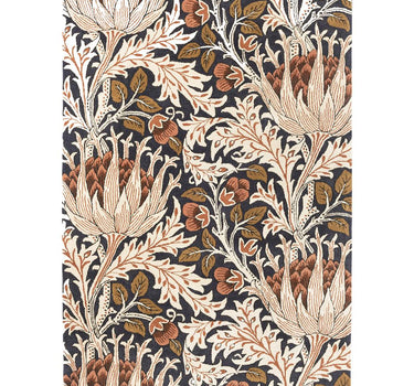 William Morris & Co  Artichoke Amber Charcoal 127103