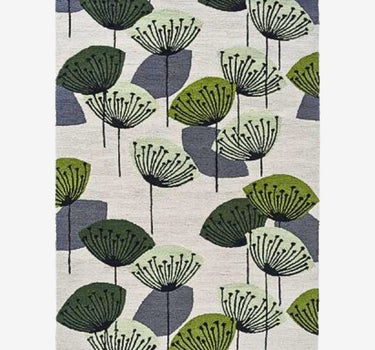 SANDERSON UTENDØRSTEPPE, DANDELION CLOCKS BOTANICAL GREEN 445807