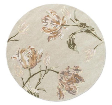 LAURA ASHLEY GOSFORD ROUND NATURAL/SAGE GREEN