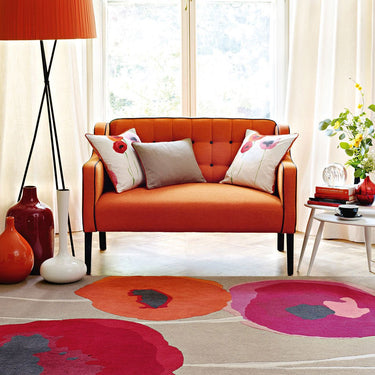 SANDERSON TEPPE POPPIES RED ORANGE 045700