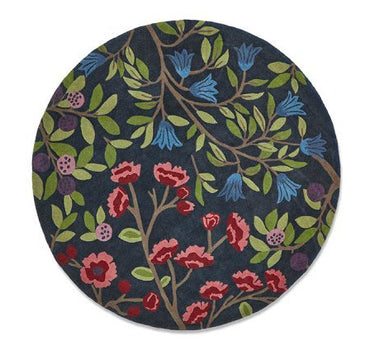 SANDERSON TEPPE FORAGING INDIGO ROUND 146618