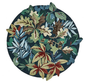 SANDERSON TEPPE ROBIN'S WOOD FOREST GREEN ROUND 146508