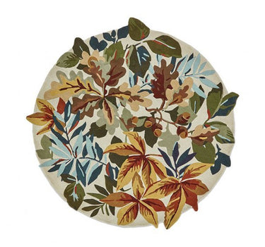 SANDERSON TEPPE ROBIN'S WOOD RUSSET BROWN ROUND 146618