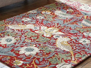 William Morris & Co  Strawberry Thief Crimson